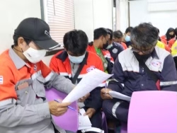 ลงทะเบียนทดสอบความรู้ก่อน และหลังการฝึกอบรม