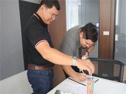 ลงทะเบียนรับเอกสารประกอบการฝึกอบรม