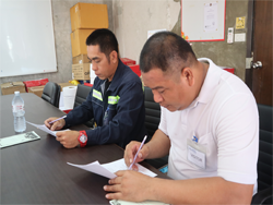 ทดสอบความรู้ก่อน และหลังการฝึกอบรม