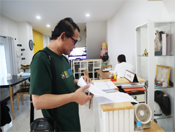 ลงทะเบียนรับเอกสารประกอบการฝึกอบรม