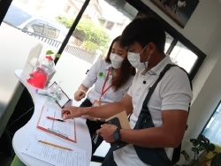 ลงทะเบียนรับเอกสารประกอบการฝึกอบรม		