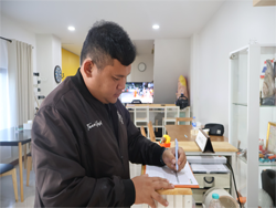 ลงทะเบียนรับเอกสารประกอบการฝึกอบรม