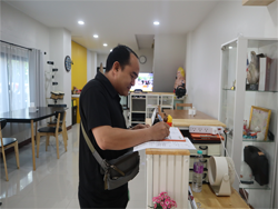 ลงทะเบียนรับเอกสารประกอบการฝึกอบรม