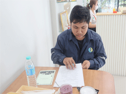 ทดสอบความรู้ก่อน และหลังการฝึกอบรม