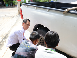 การตรวจสอบสภาพยาง และระบบรองรับน้ำหนัก