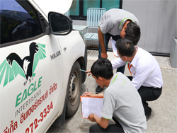 การตรวจสอบสภาพยาง และระบบรองรับน้ำหนัก