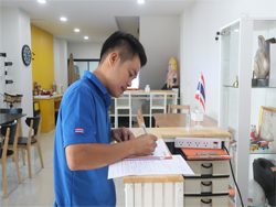 ลงทะเบียนรับเอกสารประกอบการฝึกอบรม