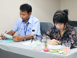 ลงทะเบียนทดสอบความรู้ก่อน และหลังการฝึกอบรม