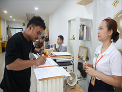 ลงทะเบียนรับเอกสารประกอบการฝึกอบรม