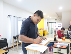 ลงทะเบียนรับเอกสารประกอบการฝึกอบรม