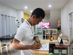 ลงทะเบียนรับเอกสารประกอบการฝึกอบรม