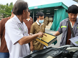 การตรวจสอบไส้กรองอากาศรถยนต์