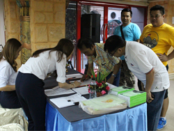 ลงทะเบียนรับเอกสารประกอบการฝึกอบรม