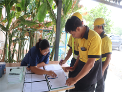 ลงทะเบียนรับเอกสารประกอบการฝึกอบรม