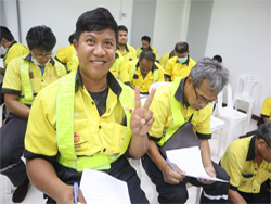 ลงทะเบียนรับเอกสารประกอบการฝึกอบรม