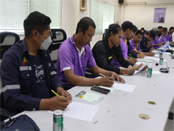 ทดสอบความรู้ก่อน และหลังการฝึกอบรม