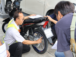 การตรวจสอบสภาพยาง และระบบรองรับน้ำหนัก