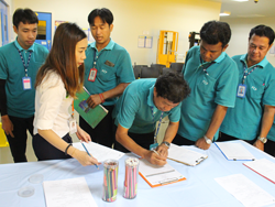 ลงทะเบียนรับเอกสารประกอบการฝึกอบรม