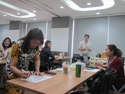 ลงทะเบียนรับเอกสารประกอบการฝึกอบรม