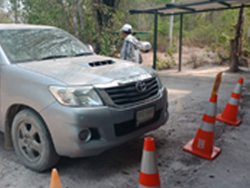 ฝึก และประเมินทักษะการกะระทางหน้ารถ
