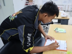 ลงทะเบียนรับเอกสารประกอบการฝึกอบรม