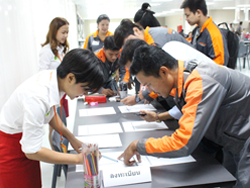 ลงทะเบียนรับเอกสารประกอบการฝึกอบรม