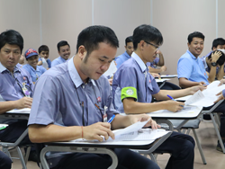 ทดสอบความรู้ก่อน และหลังการฝึกอบรม