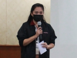 ผู้แทนหน่วยงานกล่าวต้อนรับพร้อมเปิดการฝึกอบรม