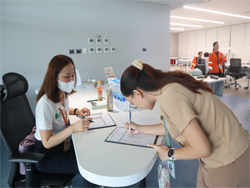 ลงทะเบียนรับเอกสารประกอบการฝึกอบรม