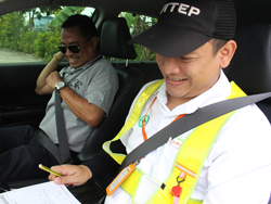 ฝึก และประเมินทักษะการขับรถเชิงป้องกันอุบัติเหตุบนการจราจรจริง On Road Evaluate
