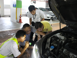 การตรวจสอบสภาพยางรถยนต์ และระบบรองรับน้ำหนักเบื้องต้น