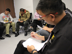 ลงทะเบียนทดสอบความรู้ก่อน และหลังการฝึกอบรม