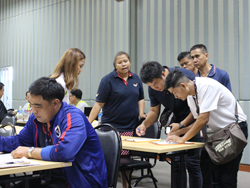ลงทะเบียนรับเอกสารประกอบการฝึกอบรม
