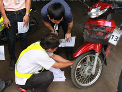ปฏิบัติการณ์ตรวจสอบ และเตรียมความพร้อมของยานพาหนะก่อนการเดินทาง