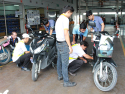 ปฏิบัติการณ์ตรวจสอบ และเตรียมความพร้อมของยานพาหนะก่อนการเดินทาง
