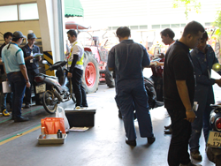 ปฏิบัติการณ์ตรวจสอบ และเตรียมความพร้อมของยานพาหนะก่อนการเดินทาง