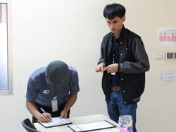 ลงทะเบียนรับเอกสารประกอบการฝึกอบรม