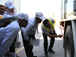 ปฏิบัติการตรวจสอบ และบำรุงรักษาระบบรองรับน้ำหนัก และสภาพยาง