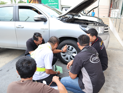 ปฏิบัติการตรวจสอบสภาพยาง และระบบรองรับน้ำหนักรถยนต์เบื้องต้น Tyre Inspection and Basic Maintenance