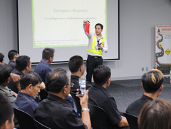 เทคนิคการเผชิญเหตุ และการรับมือกับสถานการณ์ไฟไหม้รถโดยสาร