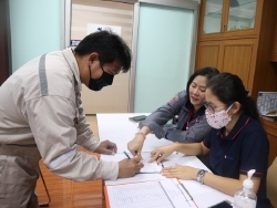 ลงทะเบียนรับเอกสารประกอบการฝึกอบรม