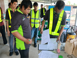 ลงทะเบียนรับเอกสารประกอบการฝึกอบรม