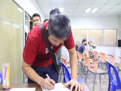 ลงทะเบียนรับเอกสารประกอบการฝึกอบรม