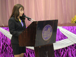กล่าวต้อนรับพร้อมแนะนำสถานที่และกิจกรรมฝึกอบรม