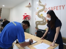 ลงทะเบียนรับเอกสารประกอบการฝึกอบรม