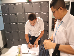 ลงทะเบียนรับเอกสารประกอบการฝึกอบรม